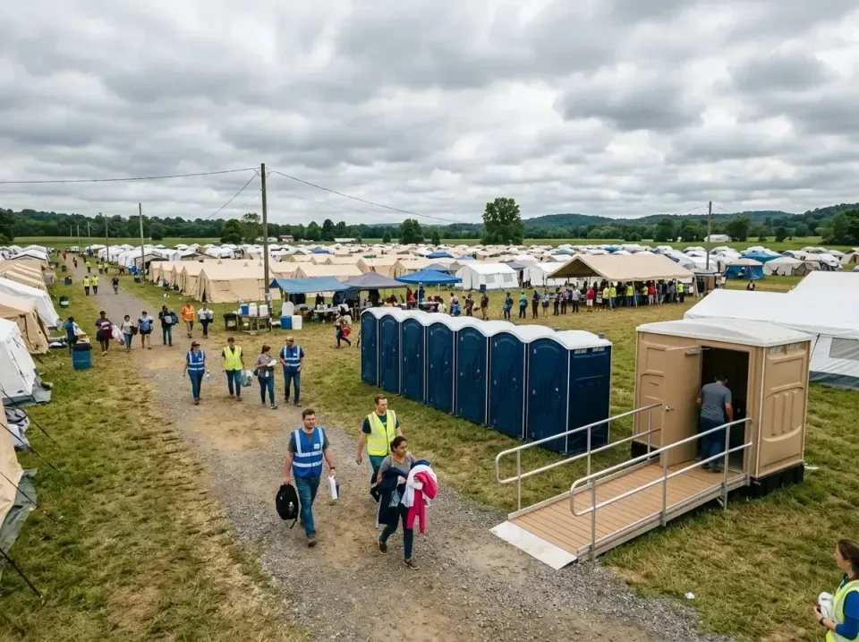 disaster-relief-camp-restrooms-010 — frequently asked questions, Dumpster & Portable Bathrooms Rental in Woodlake, VA